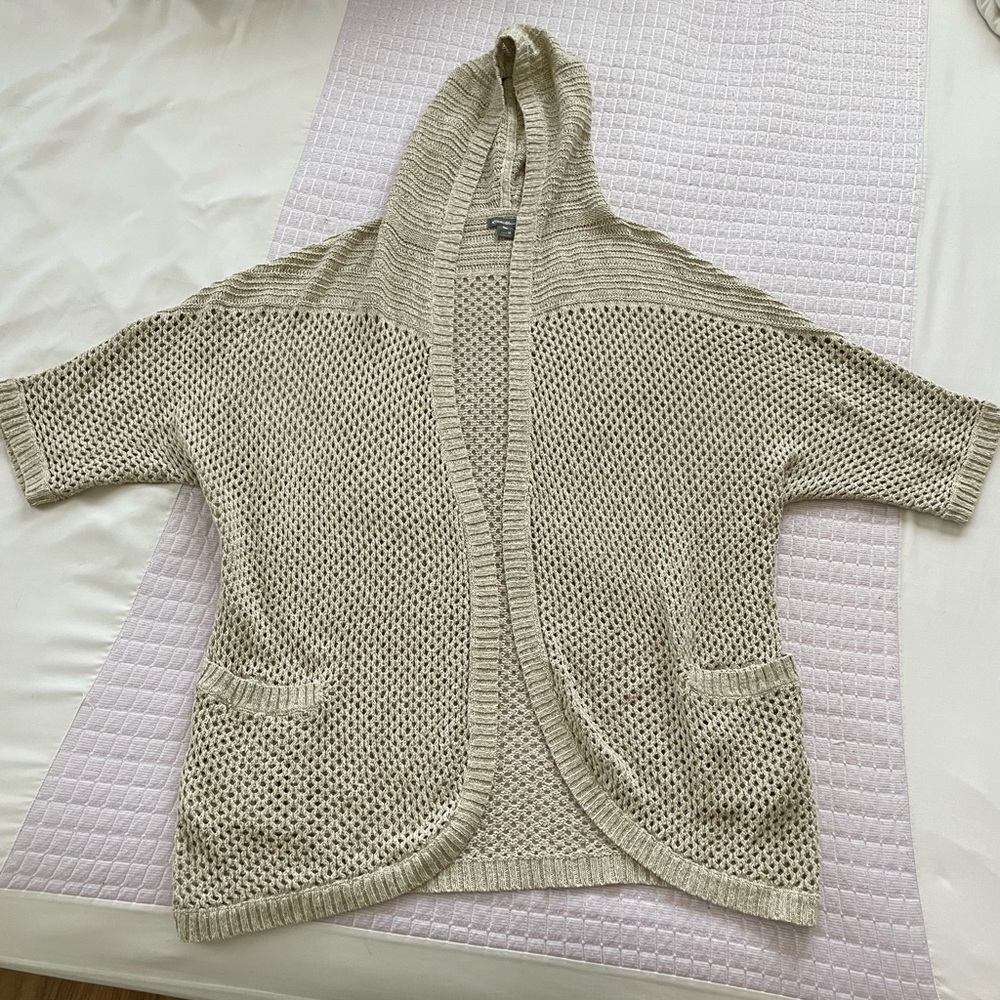 Womens Eddie Bauer crochet/knit hoodie